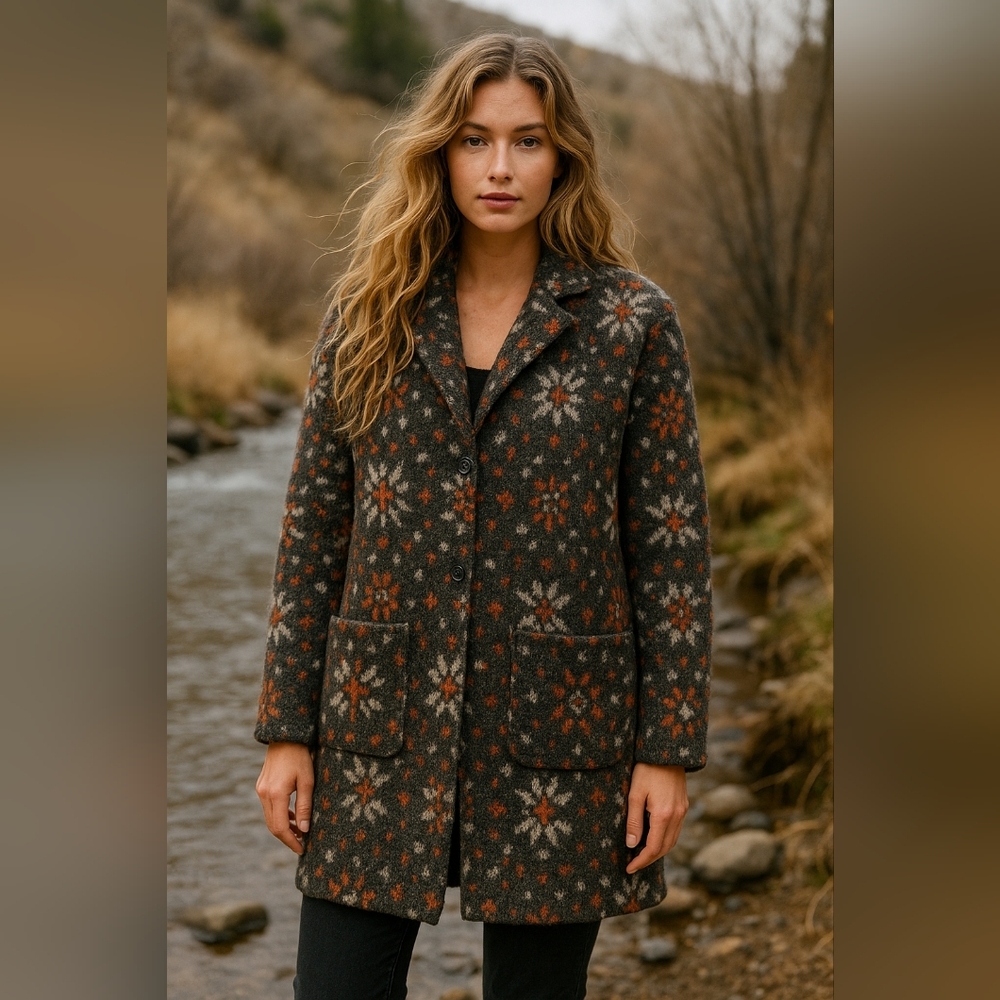 Free People Snowflake Coatigan• Alpaca Blend •